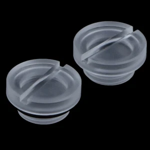 2pcs Frosted G1/4 Water Plug Matte Acrylic Water Stop Lock Seal Button - Afbeelding 1 van 12