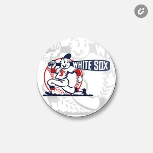 Chicago White Sox MLB | Imán decorativo redondo de 4"" x 4"" - Imagen 1 de 2