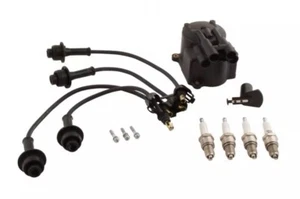 4Y ENGINE IGNITION TUNE UP KIT TOYOTA FORKLIFT ROTOR DISTRIBUTOR CAP WIRE PLUGS - Picture 1 of 2
