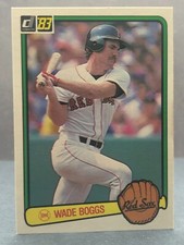 1983 Donruss WADE BOGGS Rookie Card RC No. 586 Crease-Free NM-MT+ Boston Red Sox