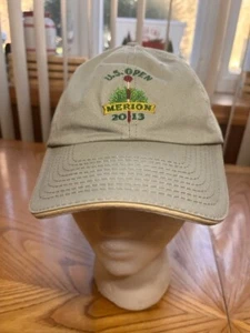 USGA U.S. OPEN MERION 2013 BRONCEADO MIEMBRO USGA HEBILLA TRASERA SOMBRERO GORRA - Imagen 1 de 6
