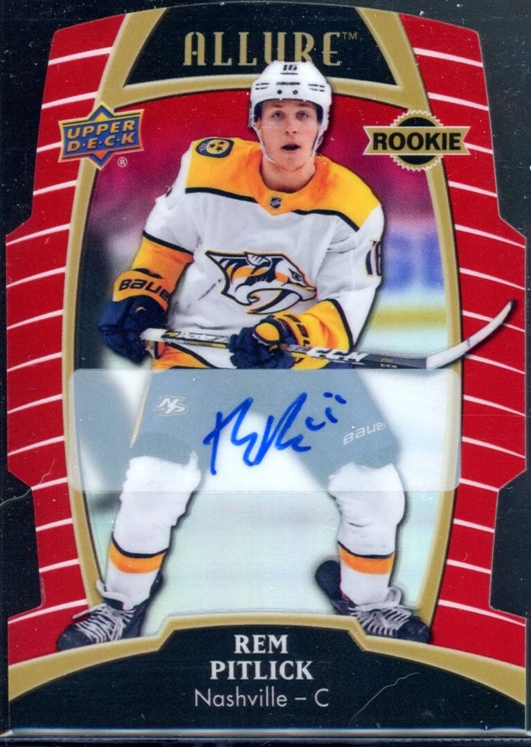 2019-20 Upper Deck Allure Rem Pitlick RC AUTO #67 RED RAINBOW #160/349