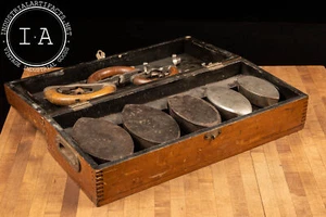 Antique Enterprise Manufacturing Clothing Sadiron Salesman Sample Set - Picture 1 of 12