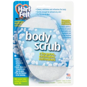 HartFelt Body Scrub Oval Exfoliating Skin Care Sponge Pad Clean Body Back Arms - Picture 1 of 7