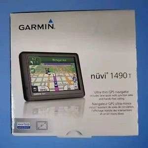 Garmin NUVI 1490 T Bluetooth Vehicle Auto GPS Navigator Works With Box P25 - Picture 1 of 11