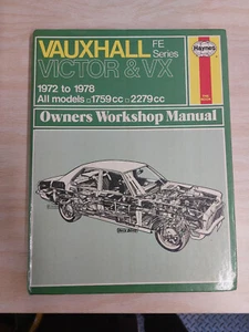 Haynes Vauxhall Victor & VX 1972 to 1978 Haynes Hardback Workshop Manual - Nice - Picture 1 of 6