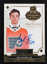 2019 Upper Deck The Cup Class of 2020 Gold Foil /75 Joel Farabee Rookie Auto RC