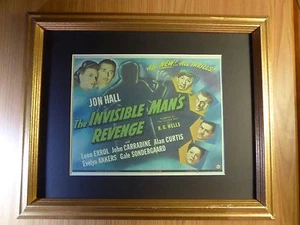 THE INVISIBLE MAN'S REVENGE MOVIE POSTER RP ON CARDSTOCK MATTED 11 X 14 - Picture 1 of 2