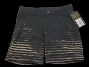 NWT ART CLASS Boy’s Size 5 Black Striped Swim Trunks Shorts UPF 50+ Adjustable - Picture 1 of 6