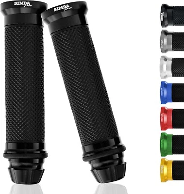 Universal Motorrad Lenkergriffe Griffe 22 mm - 24 mm für Roller Mopeds - Bild 1 von 4