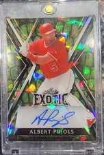 2023 Leaf Exotic Albert Pujols 1/1 Cracked Ice Dragon Scale