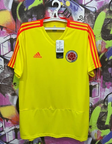 Colombia 2018 2019 Training Shirt Camiseta Soccer Jersey Adidas Sample Mens S Cover