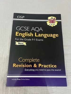 CGP GCSE AQA English Language Revision and Practice Guide Grades 9-1 brand new  - Image 1 of 4