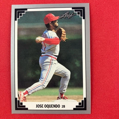 Jose Oquendo 1991 Leaf Card #58 MLB St. Louis Cardinals - Image 1 of 2