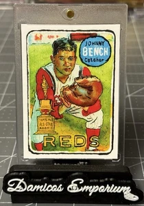 2025 Topps Shoebox Treasures x Andy Friedman Johnny Bench Paint Splatter SP 1/15 - Picture 1 of 2