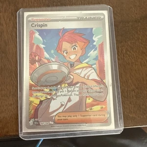 Pokémon TCG Crispin 164/142 Stellar Crown Ultra Rare Full Art Trainer NM/M - Bild 1 von 2