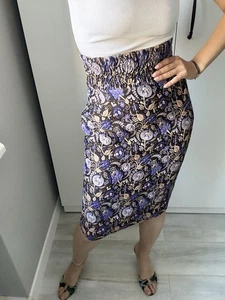 Aigner Printed Classic Women Skirt Size US 4 Floral Print - Picture 1 of 11