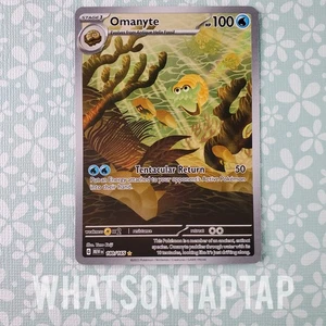 Tarjeta Pokémon Omanyte 180/165 Secreta Rara Escarlata Violeta Pokemon 151 Singles LP - Imagen 1 de 2