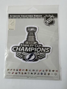 2021 Stanley Cup Final Champions Patch Tampa Bay Lightning Jersey Patch NWT - Picture 1 of 2