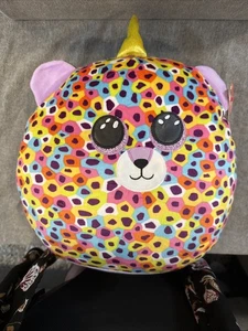 Ty Squishmellow Regenbogen, Einhorn, Leopard, 14 Zoll Giselle Squish A Boos Sammeln - Bild 1 von 8