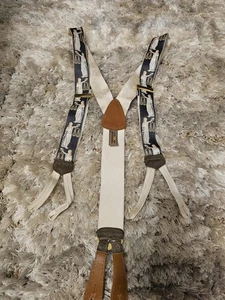 Vintage Trafalgar Suspenders Braces Lady Justice Scales Lawyer Legal Court Theme - Picture 1 of 7