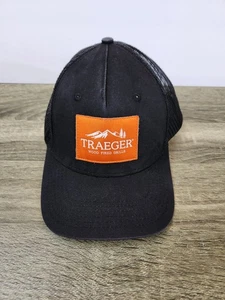 Traeger Wood Fired Grills Snapback Hat Cap Men's Black Mesh Back - Picture 1 of 4
