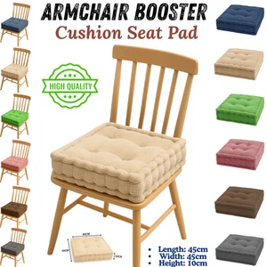 Thick Armchair Booster Seat Pad 100%Polyester Fleece Chair Riser Garden Cushion - Picture 1 of 29