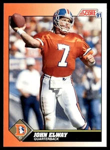 1991 Score John Elway Denver Broncos #410 - Picture 1 of 2