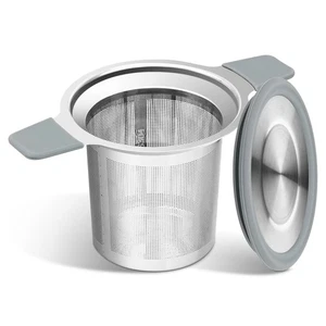 Colino Infusore Tè Foglie Sciolte in Acciaio Inox con Rete Extra Fine, Confezione da 2 - Foto 1 di 7