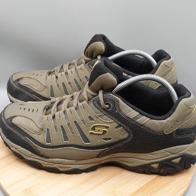 Skechers Shoes Mens 13 After Burn Memory Fit Green Casual Sneakers 50125 Flaw - Image 1 of 4