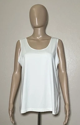Camiseta sin mangas blanca apagada Chicos para mujer talla 2 cuello redondo Foto 1 de 4