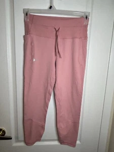 Under Armour Girls Meridian Rib Waistband Ankle Leggings Mauve/pink Size Medium - Picture 1 of 6