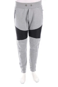 PHILIPP PLEIN Jogging-Hose Kunstleder Details XL hellgrau - Bild 1 von 6