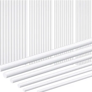 5-100Pcs ABS Styrene Plastic Round Bar Rod, Diameter 0.5mm-10mm Length 250mm - Picture 1 of 16