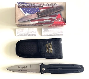 Gerber 05780 Applegate Fairbairn Combat Folding Knife USA 1998 - Picture 1 of 17