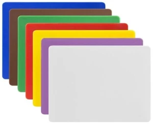 Commercial Chopping Boards Set of 7 Small Catering Colour Coded 305 x 229 x12mm  - Picture 1 of 4