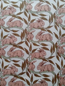 COTTON TAIL - rabbits - Liberty of London Tana Lawn cotton approx 55 x 20 cm - Picture 1 of 3