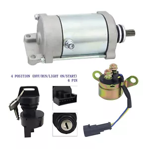 Starter&Relay For Polaris Sportsman 800 EFI INTL 2007 with Switch - Picture 1 of 11