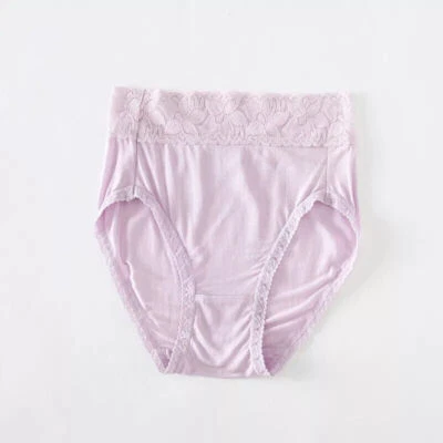 2x Ropa interior de seda morera para mujer calzoncillos finos de seda dama bragas cintura alta Foto 1 de 4