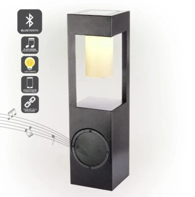 Alpine Corporation SKY426SLR Alpine 24" H Modern Outdoor Solar-Powered Metal - Image 1 of 4