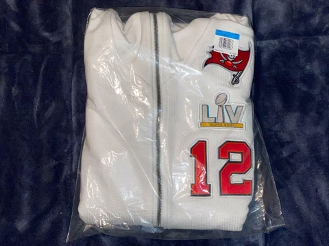 Tom Brady Super Bowl 55 LV Media Day Diamond Hoodie Nike Tampa Bay Buccaneers M Cover