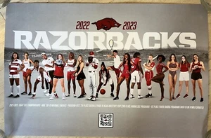 Arkansas Razorbacks Multi Sport Athletics Celebrating 2022 2023 SEC Poster 18x12 - Picture 1 of 1
