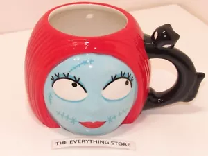 THE NIGHTMARE BEFORE CHRISTMAS SALLY WITH BLACK CAT COFFEE TEA MUG NEW FREE SHIP - Picture 1 of 2