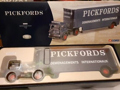 PICKFORDS 1/50 Bedford TK Box Trailer CORGI CLASSICS limited edition  CC11401 - Immagine 1 di 4
