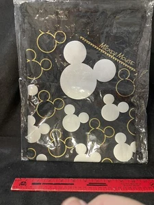 Disney Mickey Mouse String Rucksack Schwarz/Gold/Silber Neu ohne Etikett - Bild 1 von 4
