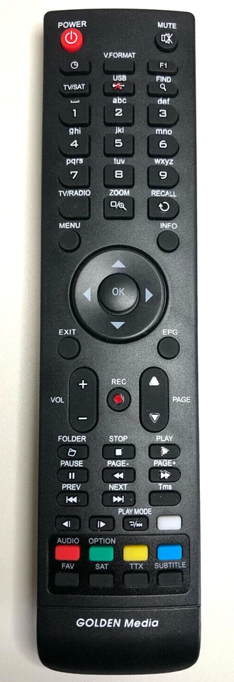 Telecomando originale Golden Media Wizard HD Vote 4 - Immagine 1 di 1