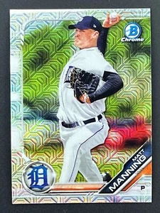 MATT MANNING 2019 Bowman Mojo Chrome Refractor #BCP-85 Detroit Tigers - Picture 1 of 2