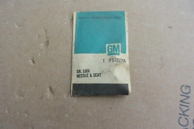 NOS 64-67 Pontiac GTO Firebird P/8 GP Carter Carburetor Needle Seat GM 9785780 - Image 1 of 2