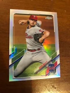 2021 Topps Chrome Refractor Aaron Nola Philadephia Phillies - Picture 1 of 1