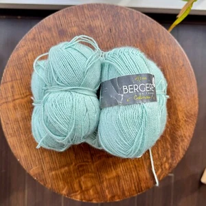 Blue Merino Blend Sport Weight Yarn | Bergère de France Calinou | 6 Skeins - Picture 1 of 2
